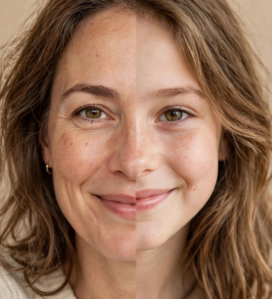 Merged portrait ready to export